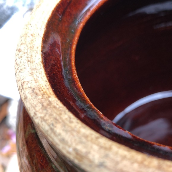 Primitive Robinson Ranbottom Blue Crown #2 Stone Ware Pottery Jar-Made in USA - Picture 13 of 14